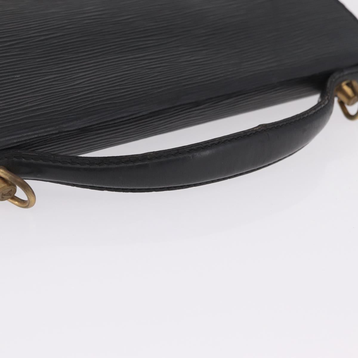 LOUIS VUITTON Epi Monceau28 Hand Bag Black M52122 LV Auth ka6985