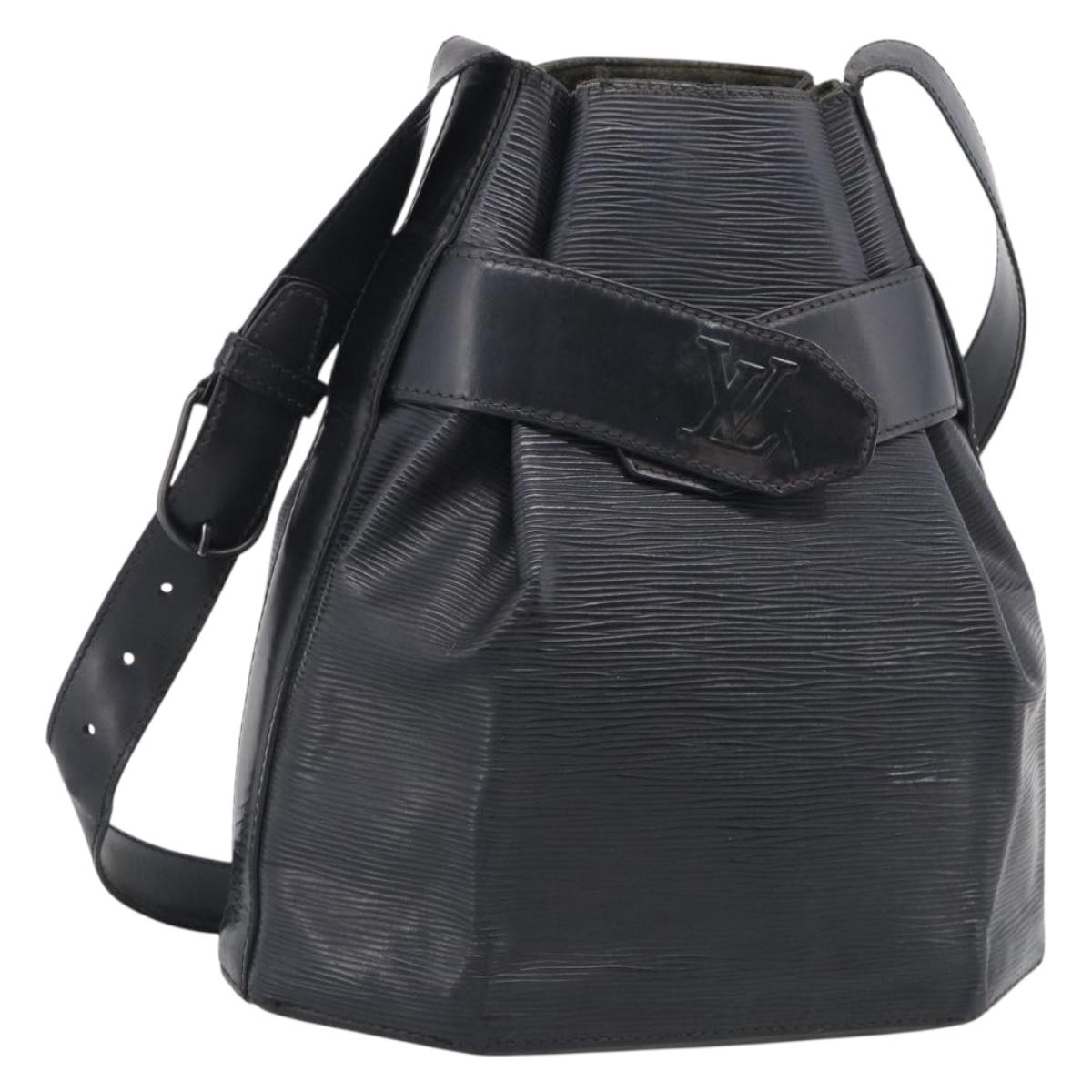 LOUIS VUITTON Epi Sac Depaule PM Shoulder Bag Black M80157 LV Auth ka6986