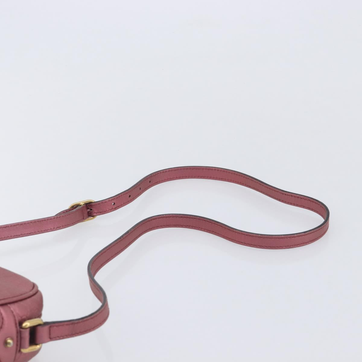 GUCCI Micro GG Canvas Guccissima Bamboo Bag Leather Pink 309538 Auth ka6989A