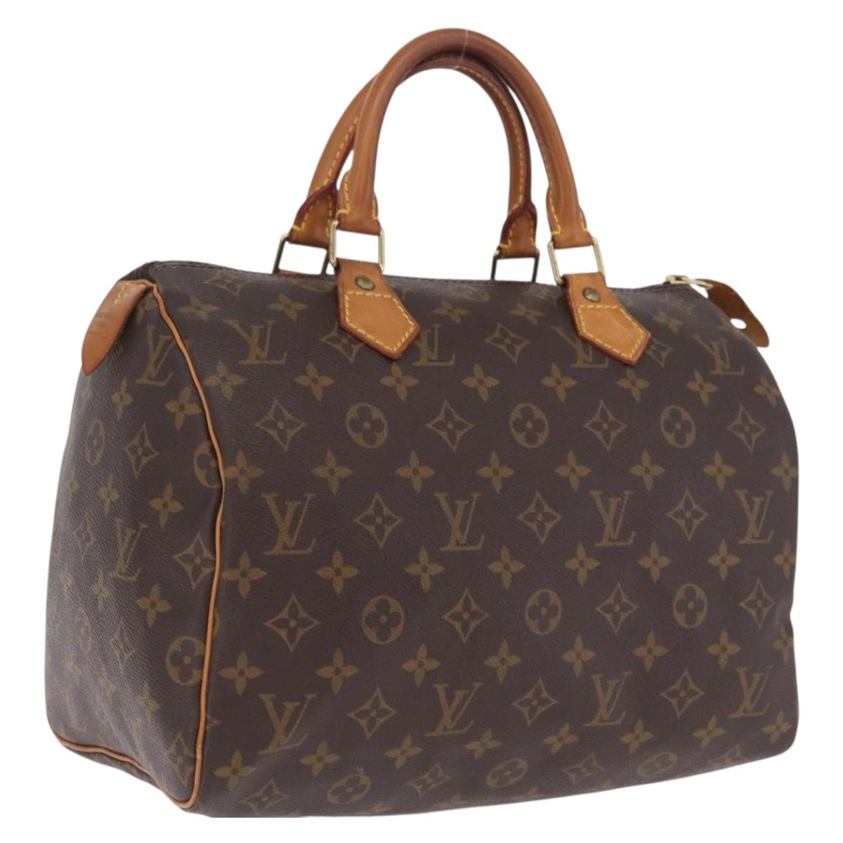 LOUIS VUITTON Monogram Speedy 30 Hand Bag M41526 LV Auth ka6994A