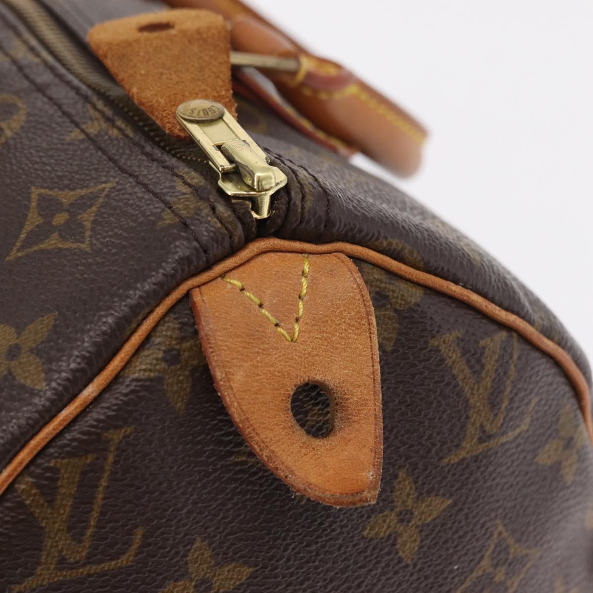 LOUIS VUITTON Monogram Speedy 30 Hand Bag M41526 LV Auth ka6994A