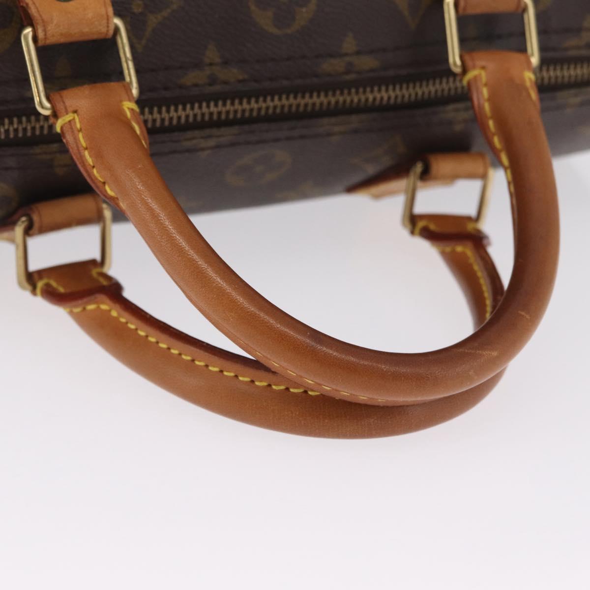 LOUIS VUITTON Monogram Speedy 30 Hand Bag M41526 LV Auth ka6994A