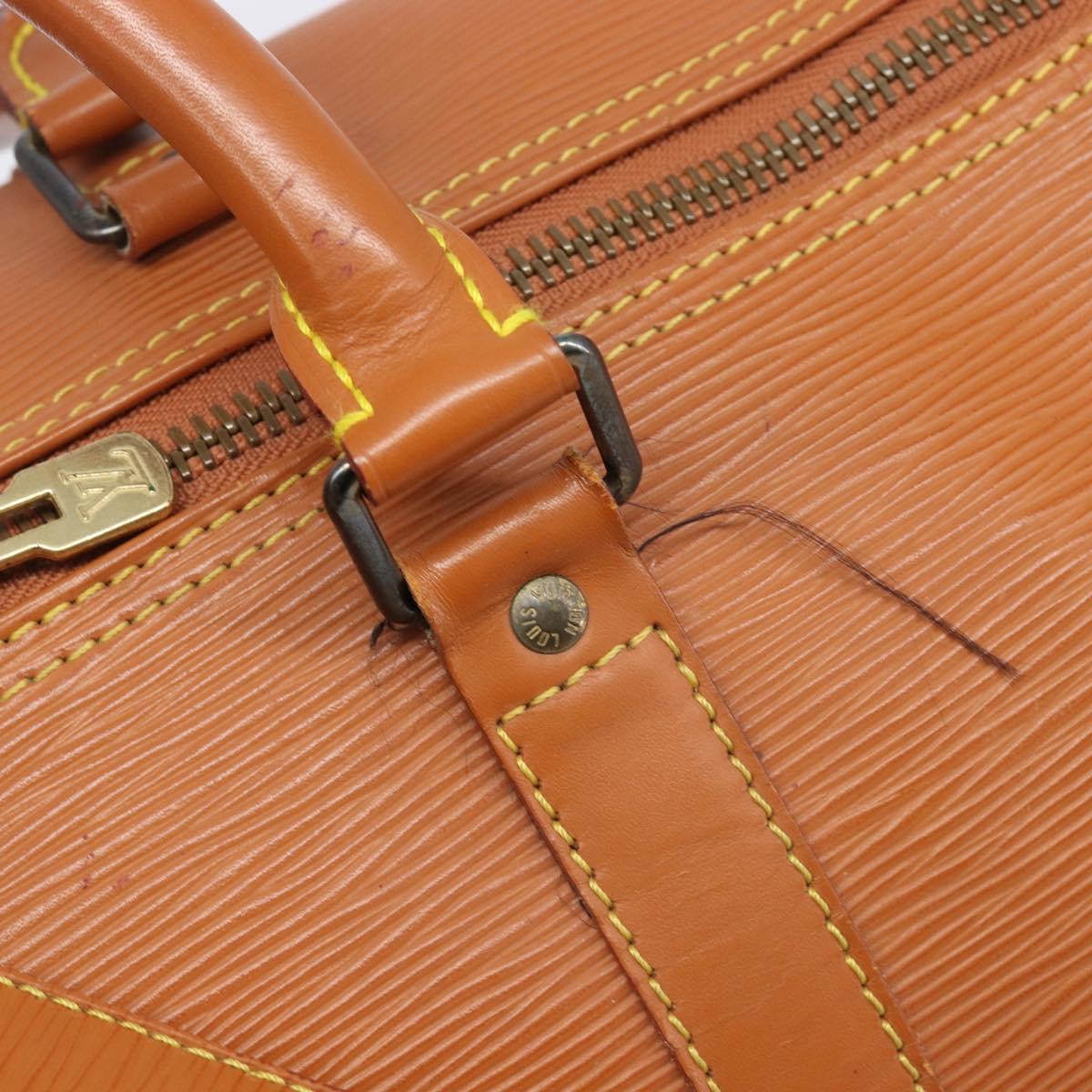 LOUIS VUITTON Epi Keepall 50 Boston Bag Zipangu Gold M42968 LV Auth ka6996