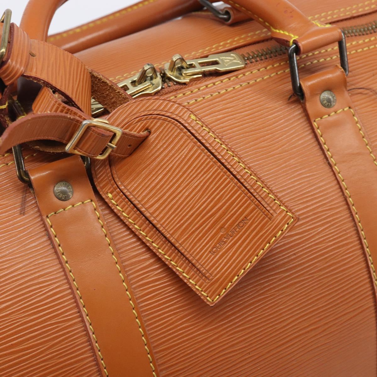 LOUIS VUITTON Epi Keepall 50 Boston Bag Zipangu Gold M42968 LV Auth ka6996
