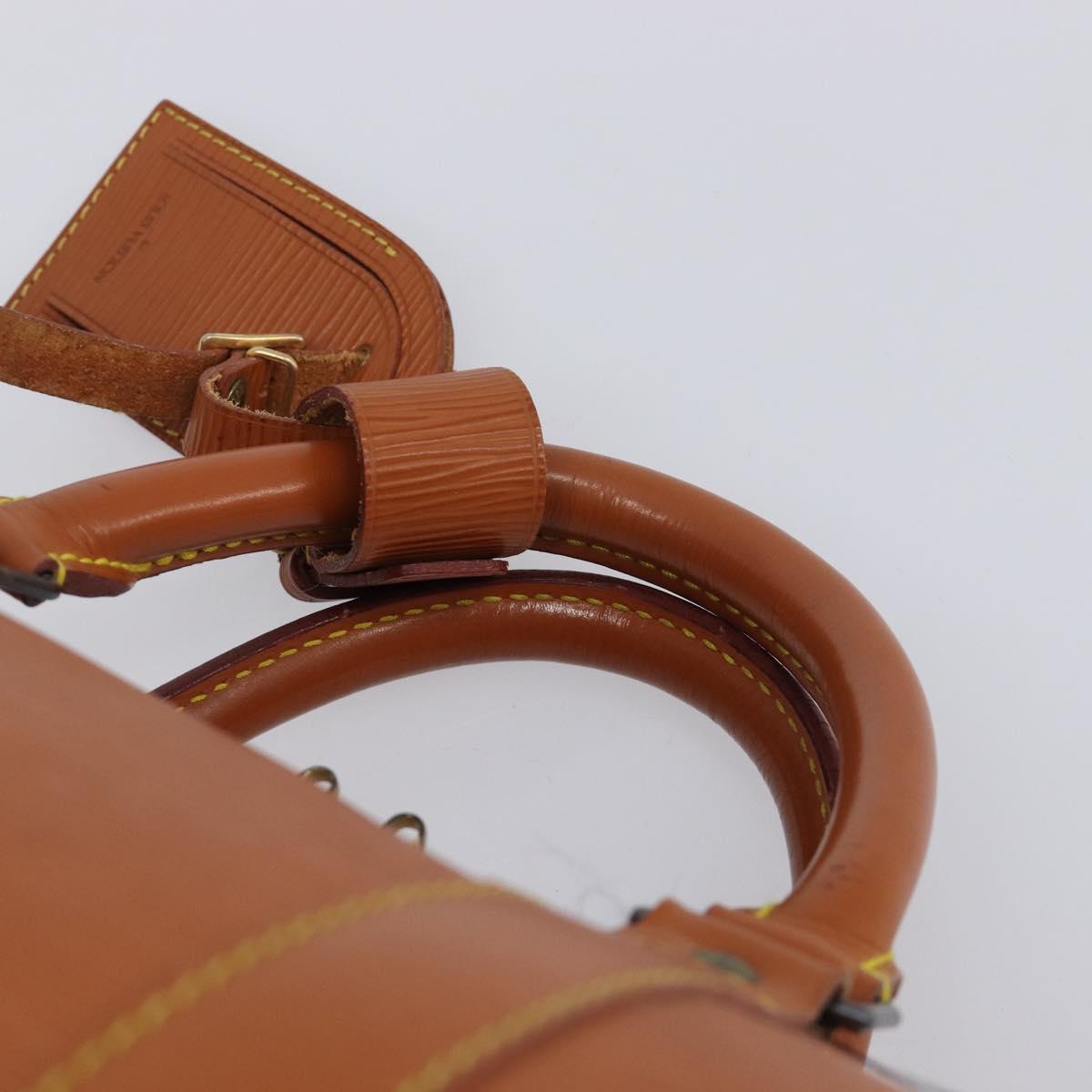 LOUIS VUITTON Epi Keepall 50 Boston Bag Zipangu Gold M42968 LV Auth ka6996