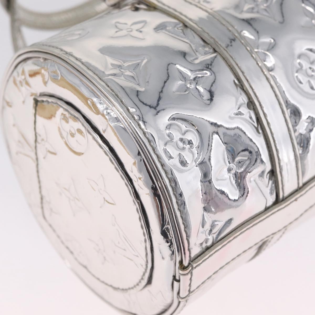 LOUIS VUITTON Monogram Miroir Papillon Hand Bag Silver M95269 LV Auth ka6998SAV