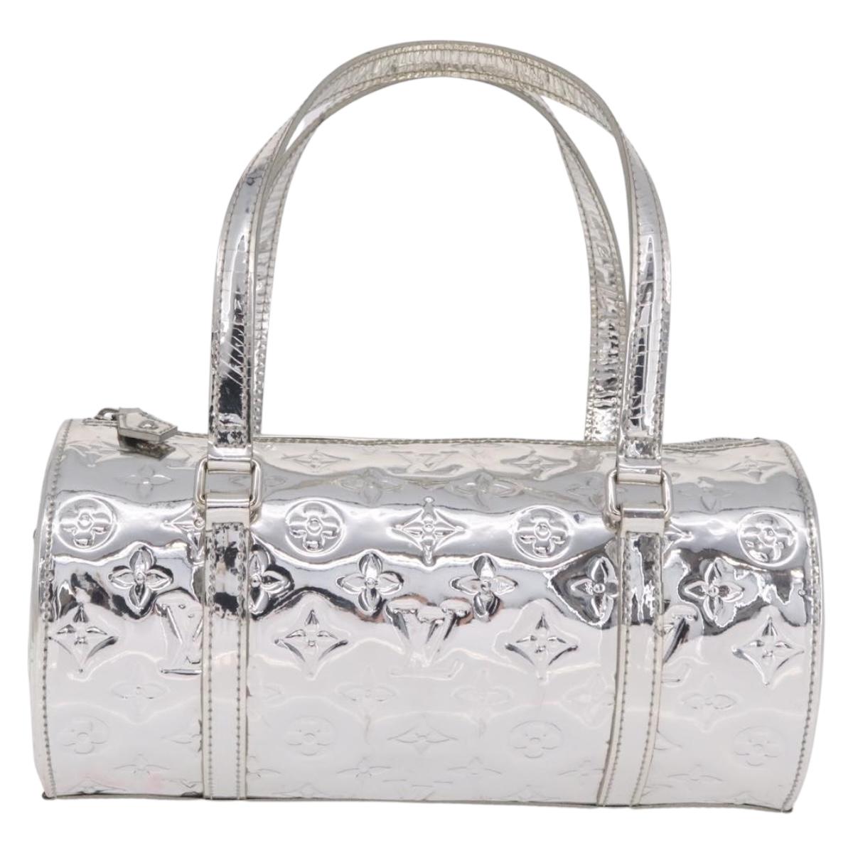 LOUIS VUITTON Monogram Miroir Papillon Hand Bag Silver M95269 LV Auth ka6998SAV