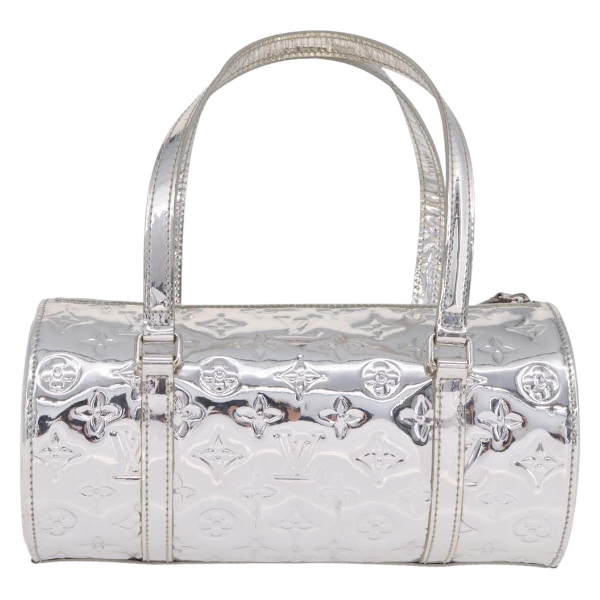 LOUIS VUITTON Monogram Miroir Papillon Hand Bag Silver M95269 LV Auth ka6998SAV