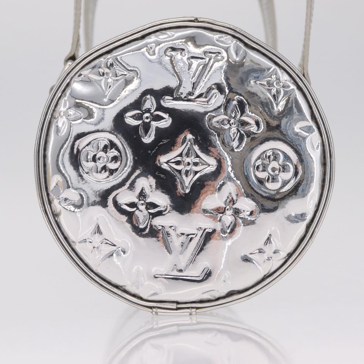 LOUIS VUITTON Monogram Miroir Papillon Hand Bag Silver M95269 LV Auth ka6998SAV
