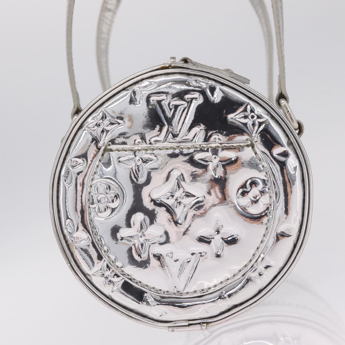 LOUIS VUITTON Monogram Miroir Papillon Hand Bag Silver M95269 LV Auth ka6998SAV