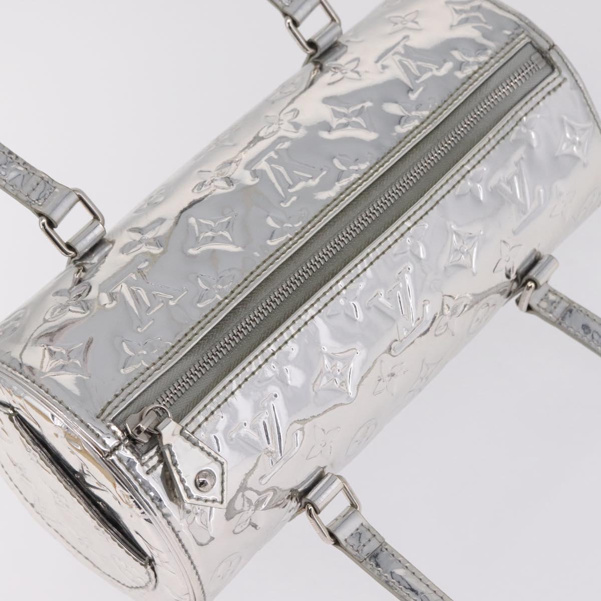LOUIS VUITTON Monogram Miroir Papillon Hand Bag Silver M95269 LV Auth ka6998SAV