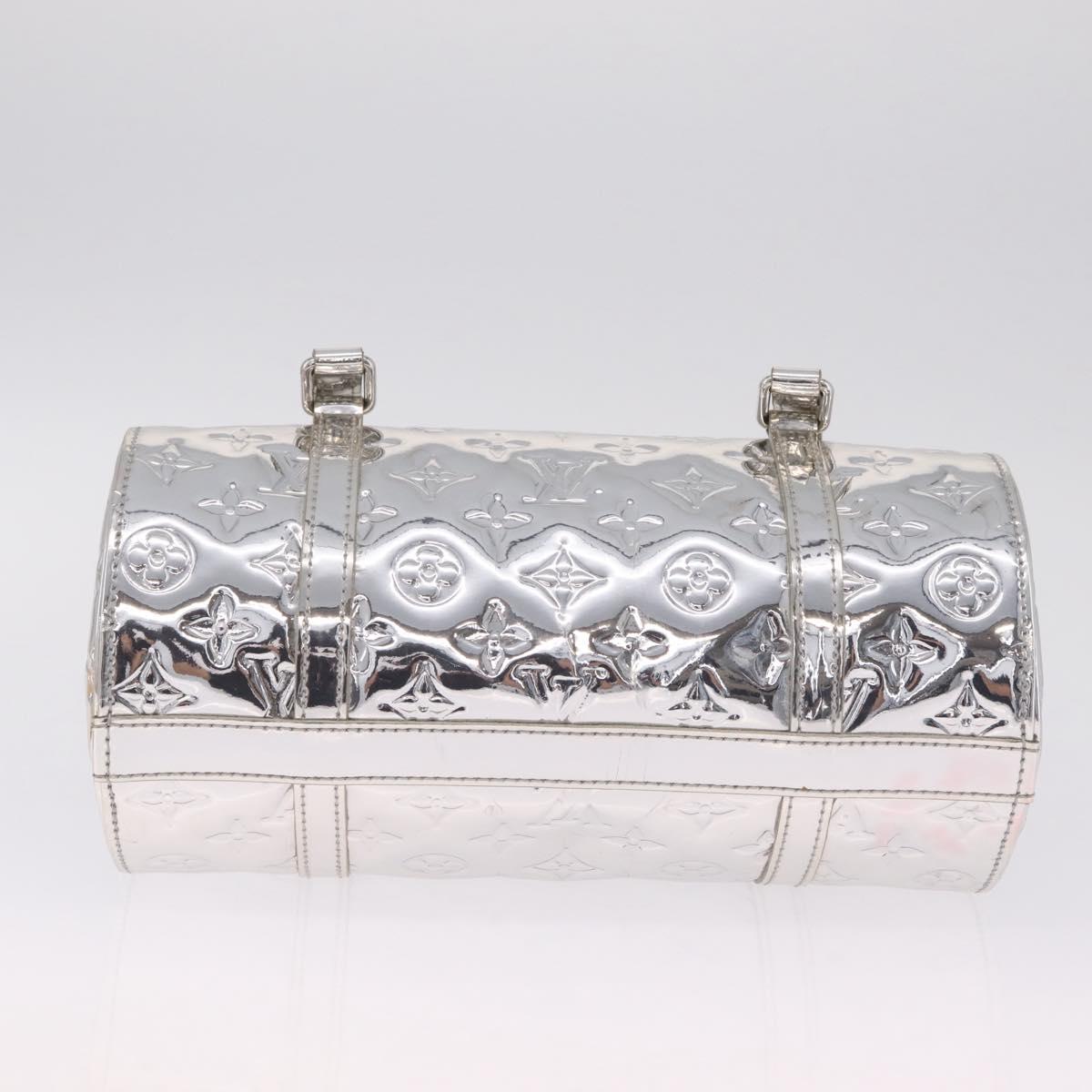 LOUIS VUITTON Monogram Miroir Papillon Hand Bag Silver M95269 LV Auth ka6998SAV
