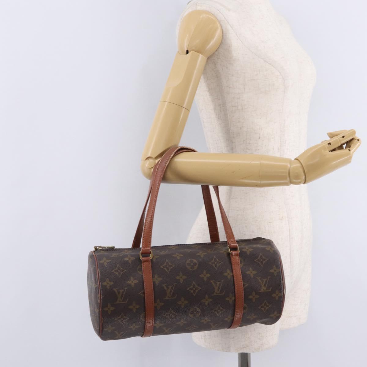 LOUIS VUITTON Monogram Papillon 30 Hand Bag M51365 LV Auth ka6999