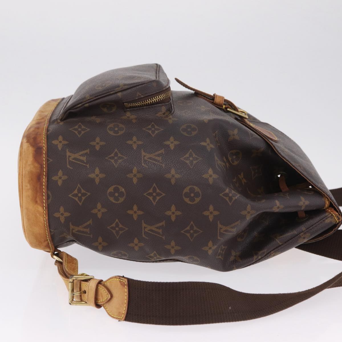 LOUIS VUITTON Monogram Montsouris GM Backpack M51135 LV Auth ka7004