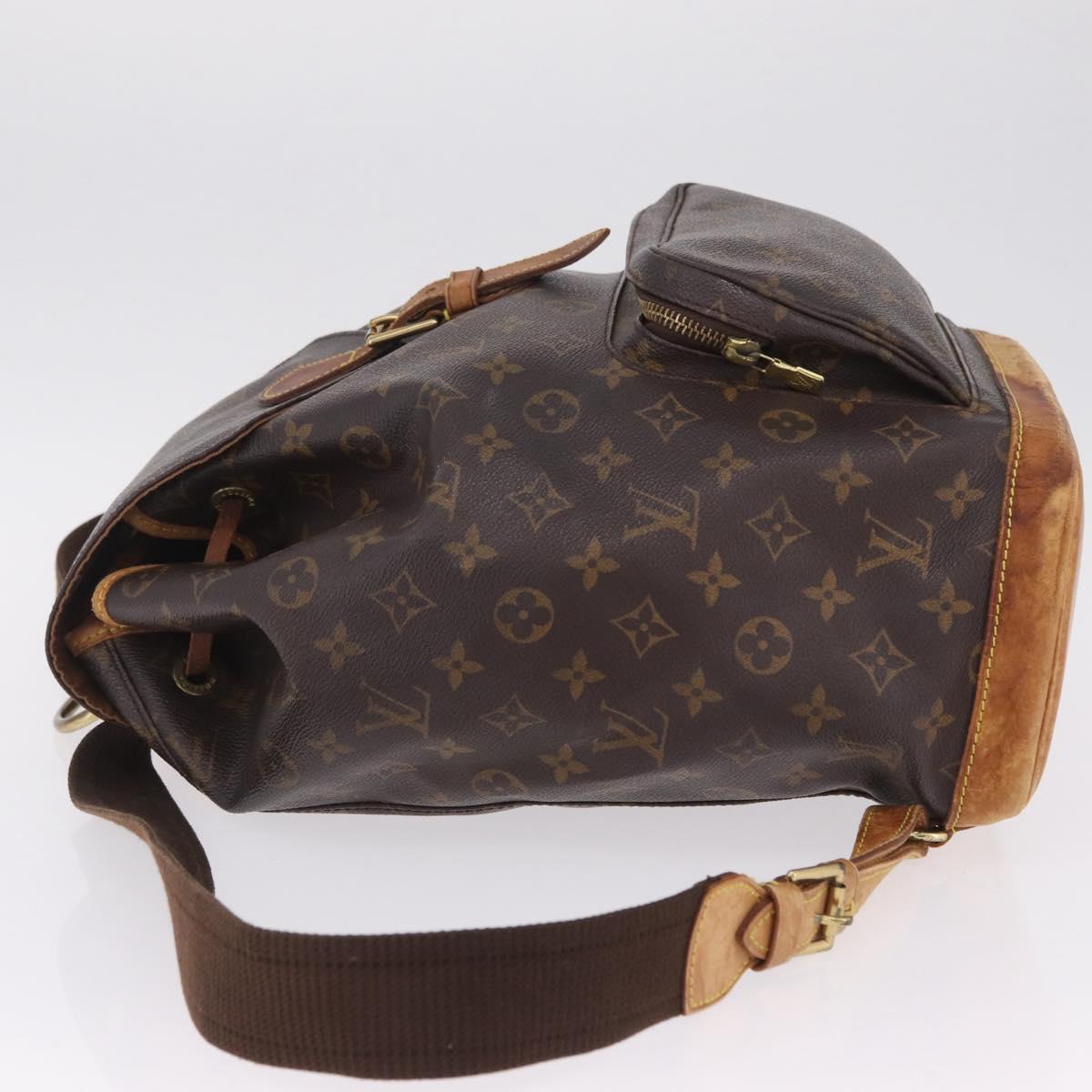 LOUIS VUITTON Monogram Montsouris GM Backpack M51135 LV Auth ka7004