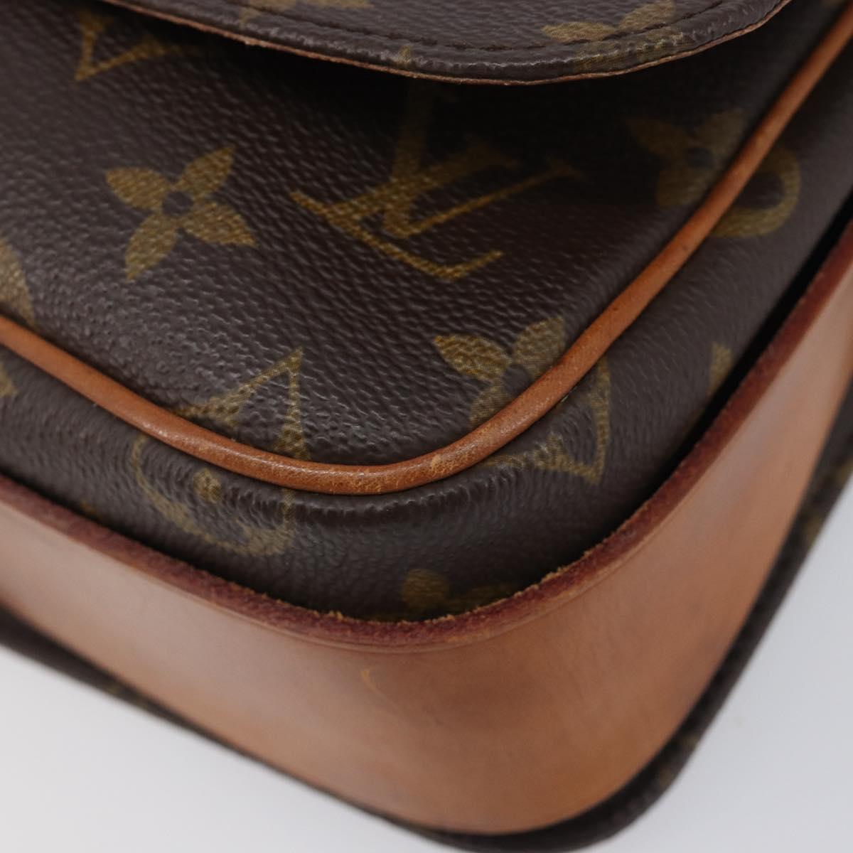 LOUIS VUITTON Monogram Cartouchiere MM Shoulder Bag M51253 LV Auth ka7007