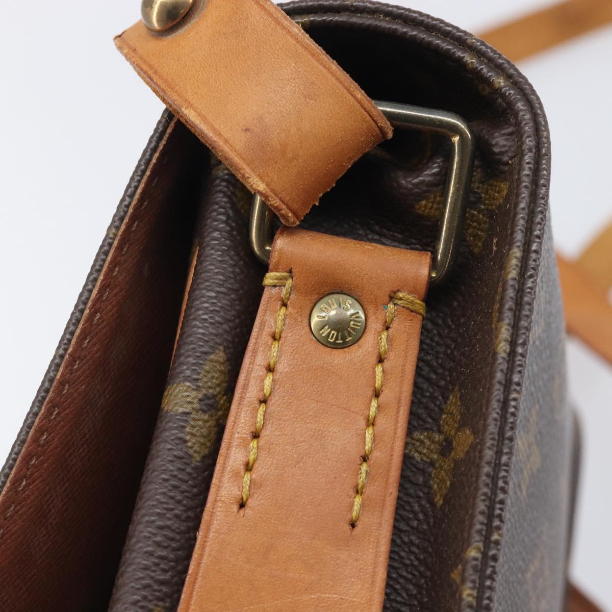 LOUIS VUITTON Monogram Cartouchiere MM Shoulder Bag M51253 LV Auth ka7007