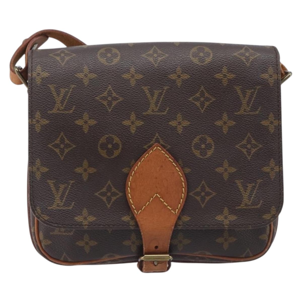 LOUIS VUITTON Monogram Cartouchiere MM Shoulder Bag M51253 LV Auth ka7007