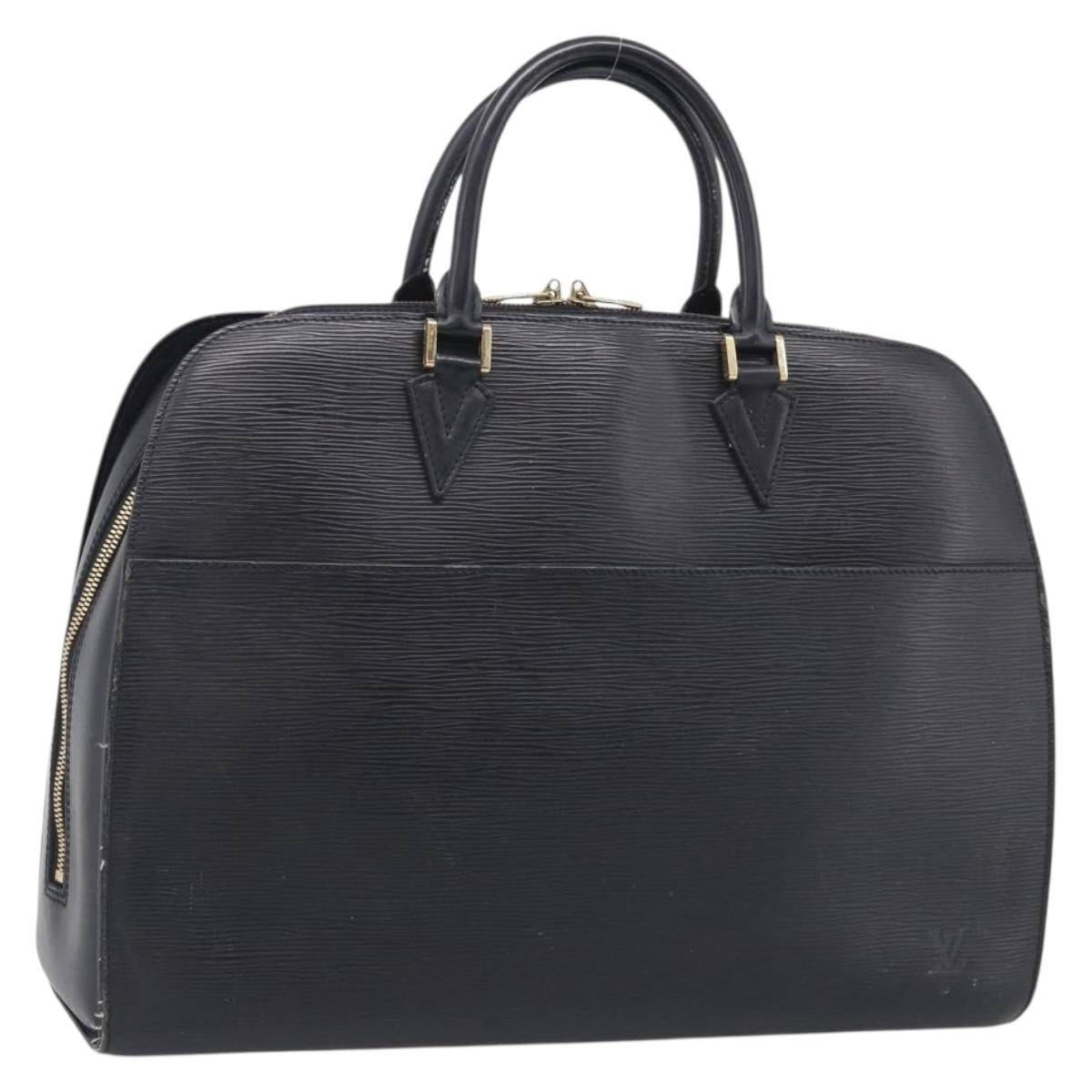 LOUIS VUITTON Epi Sorbonne Business Bag Black M54512 LV Auth ka7009