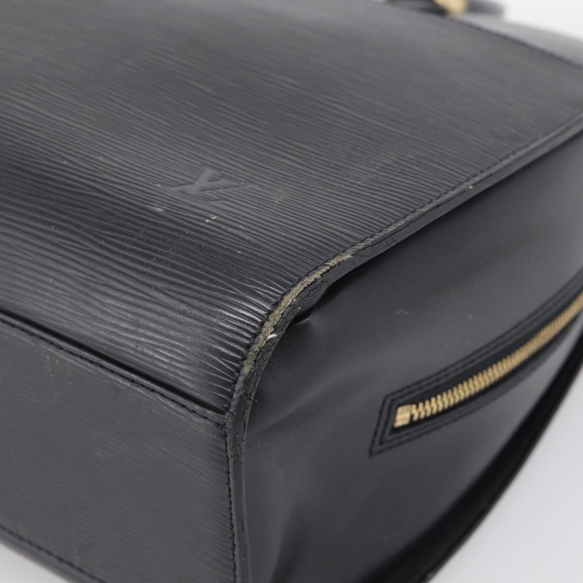 LOUIS VUITTON Epi Sorbonne Business Bag Black M54512 LV Auth ka7009