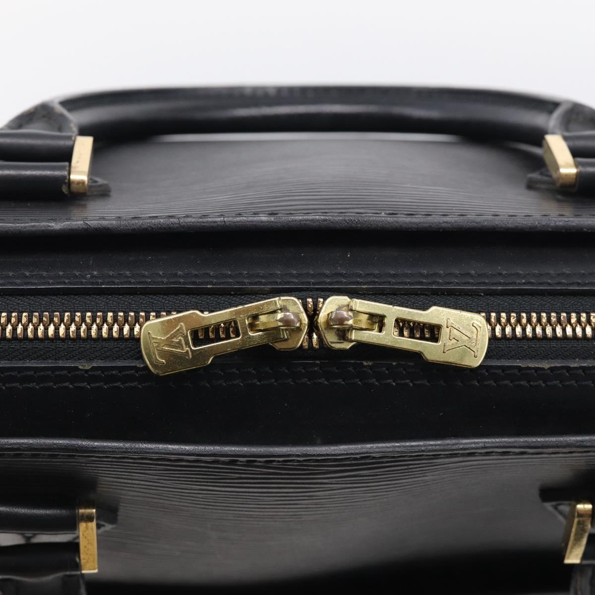 LOUIS VUITTON Epi Sorbonne Business Bag Black M54512 LV Auth ka7009