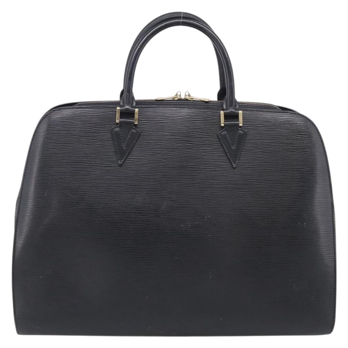 LOUIS VUITTON Epi Sorbonne Business Bag Black M54512 LV Auth ka7009