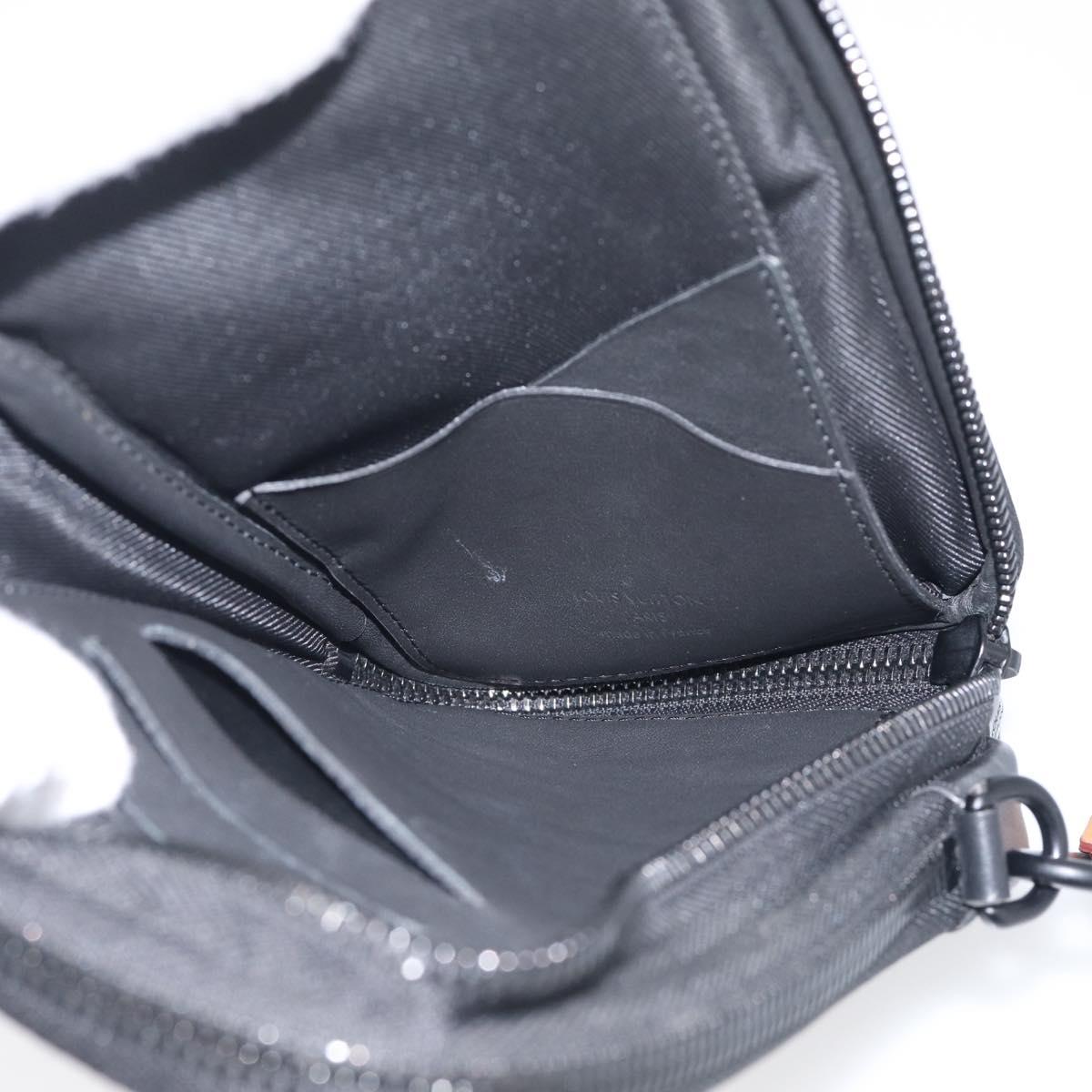 LOUIS VUITTON Ebene Giant LV × NIGO Double Phone Pouch N40377 LV Auth ka7010SAM