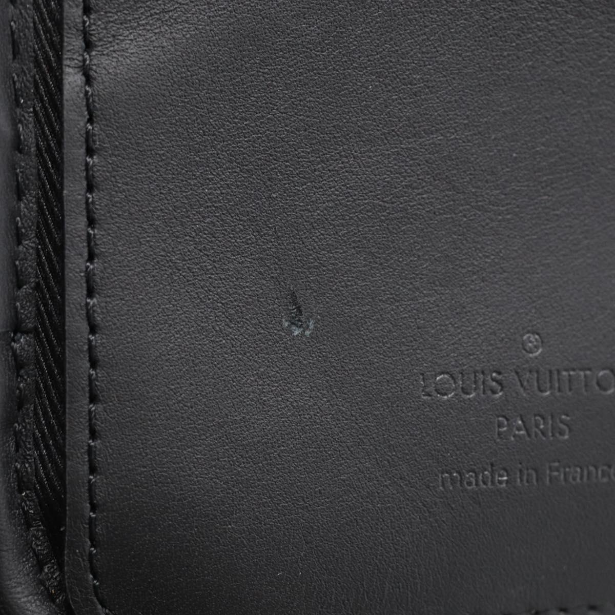 LOUIS VUITTON Ebene Giant LV × NIGO Double Phone Pouch N40377 LV Auth ka7010SAM