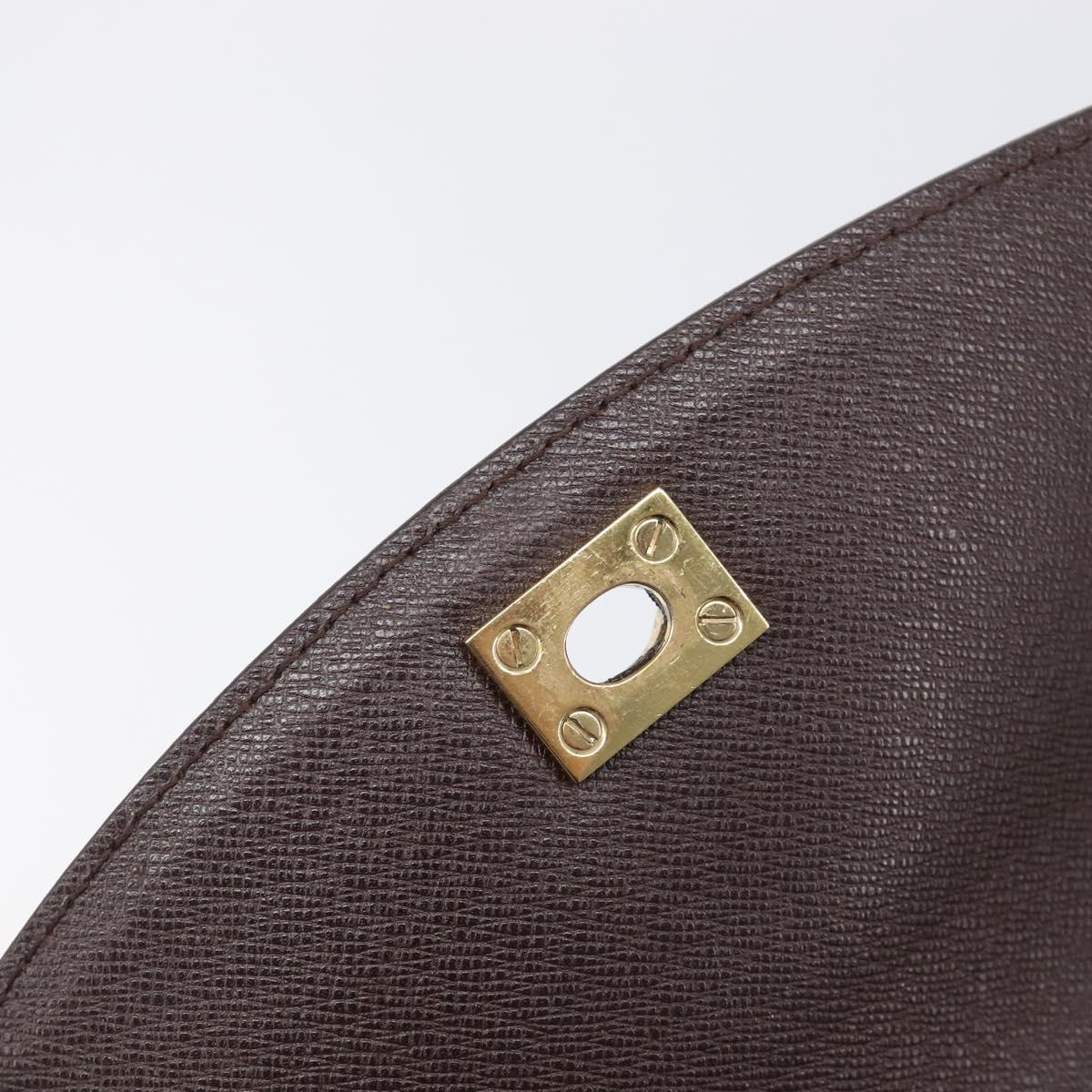 LOUIS VUITTON Damier Ebene Malesherbes Hand Bag N51379 LV Auth ka7018A