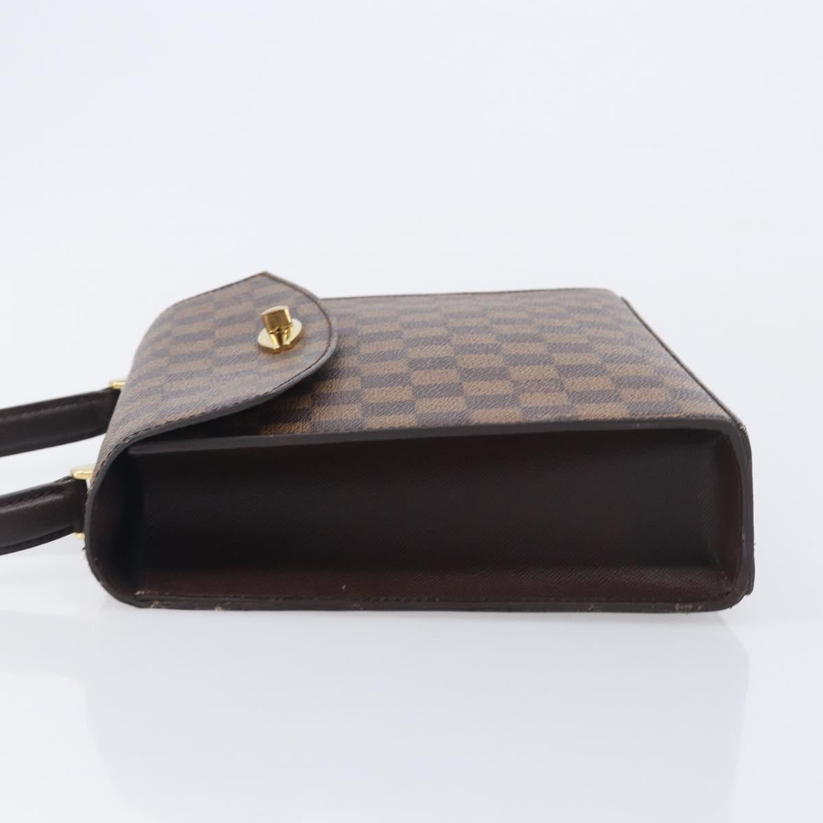 LOUIS VUITTON Damier Ebene Malesherbes Hand Bag N51379 LV Auth ka7018A