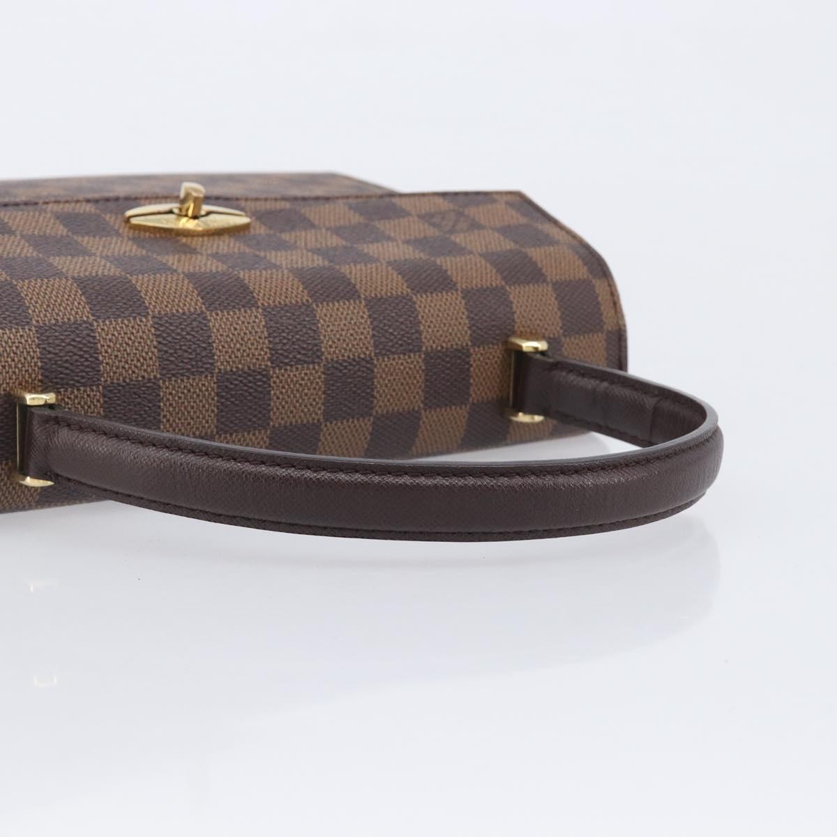 LOUIS VUITTON Damier Ebene Malesherbes Hand Bag N51379 LV Auth ka7018A