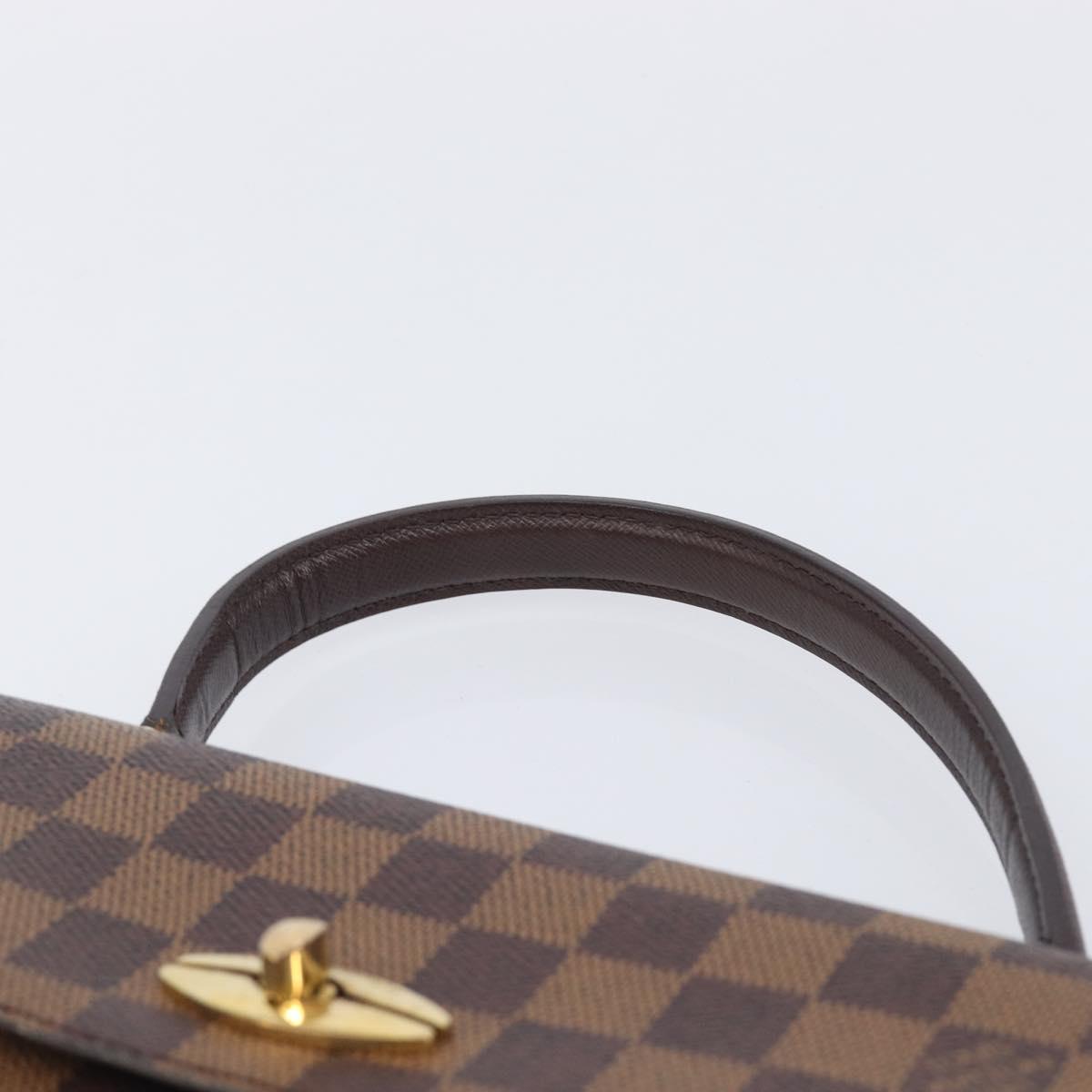 LOUIS VUITTON Damier Ebene Malesherbes Hand Bag N51379 LV Auth ka7018A