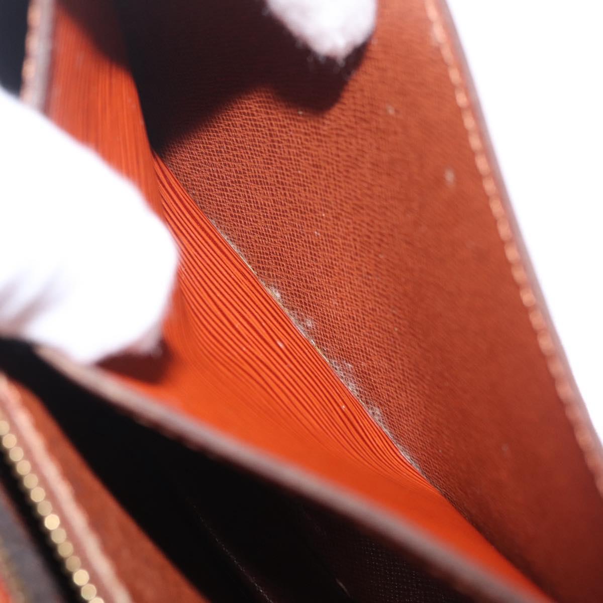 LOUIS VUITTON Epi Biface Hand Bag Brown M52323 LV Auth ka7020