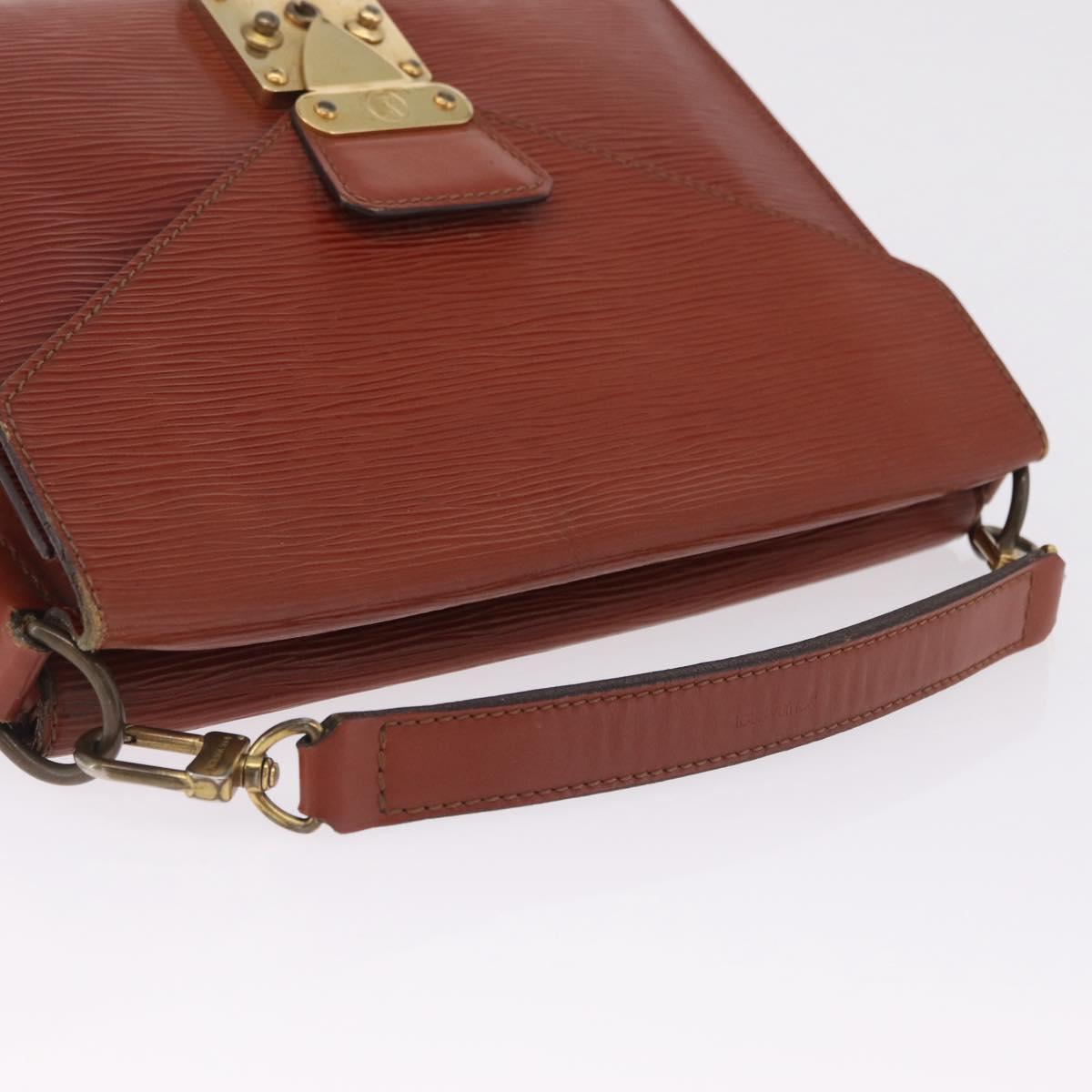 LOUIS VUITTON Epi Biface Hand Bag Brown M52323 LV Auth ka7020
