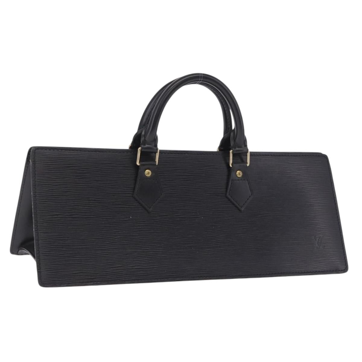 LOUIS VUITTON Epi Sac Tri Angle Hand Bag Black M52092 LV Auth ka7036
