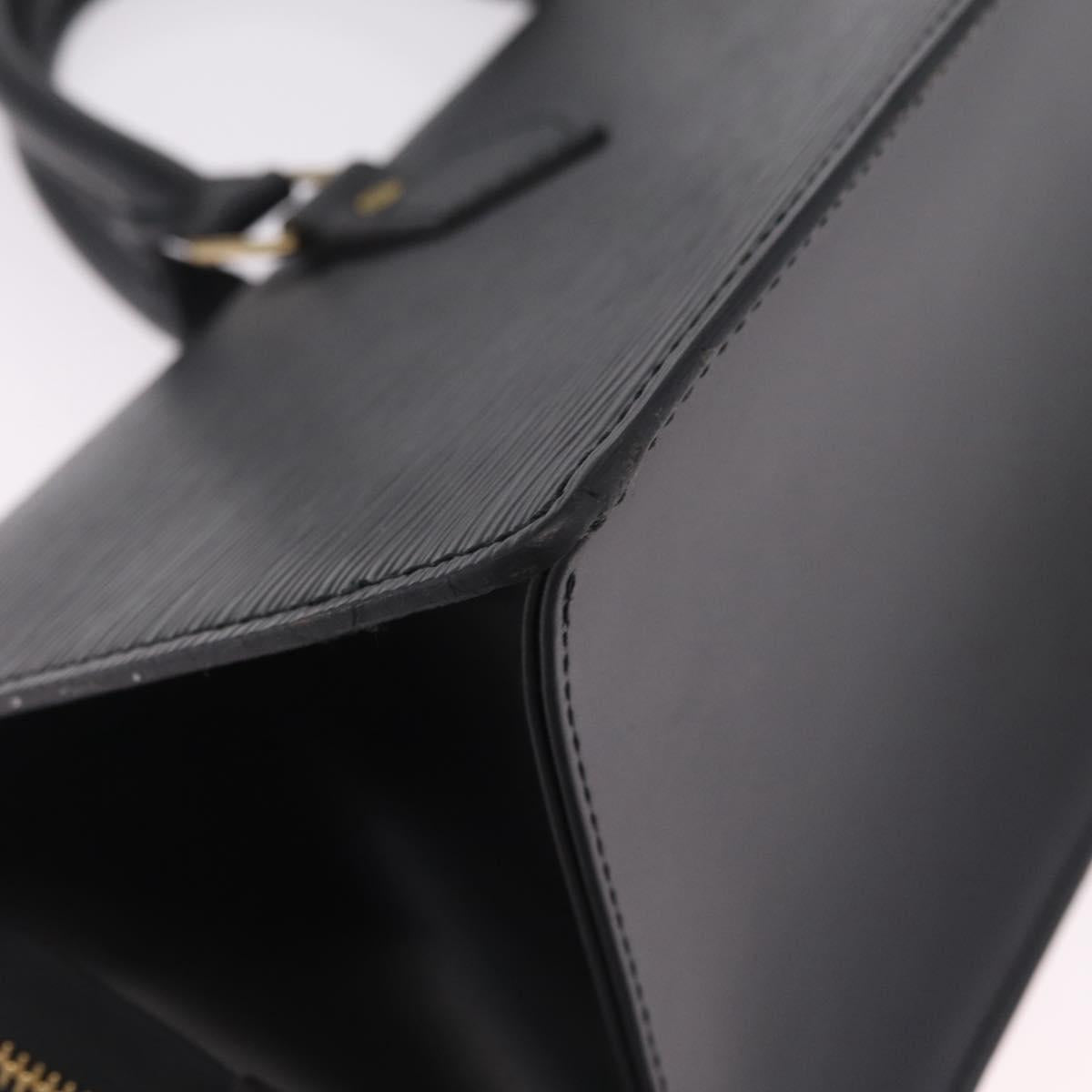LOUIS VUITTON Epi Sac Tri Angle Hand Bag Black M52092 LV Auth ka7036
