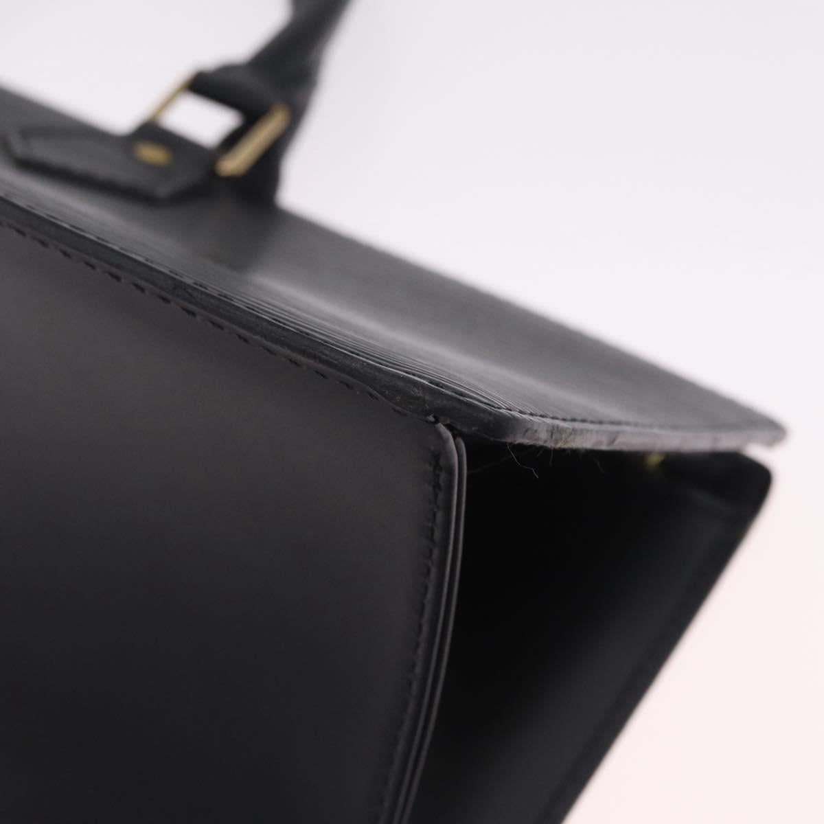 LOUIS VUITTON Epi Sac Tri Angle Hand Bag Black M52092 LV Auth ka7036