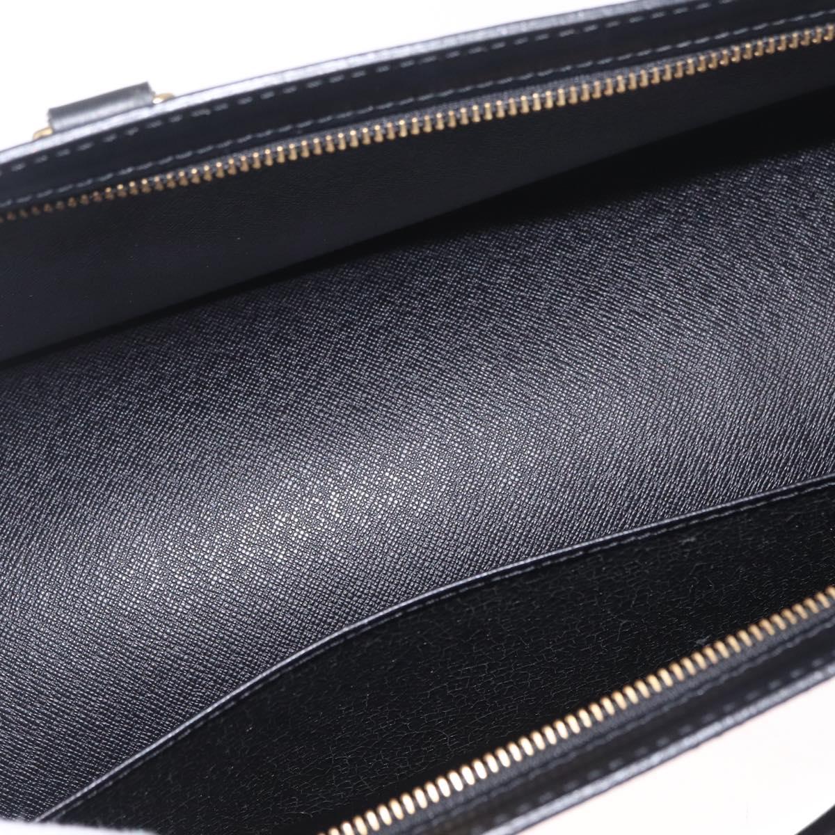 LOUIS VUITTON Epi Sac Tri Angle Hand Bag Black M52092 LV Auth ka7036