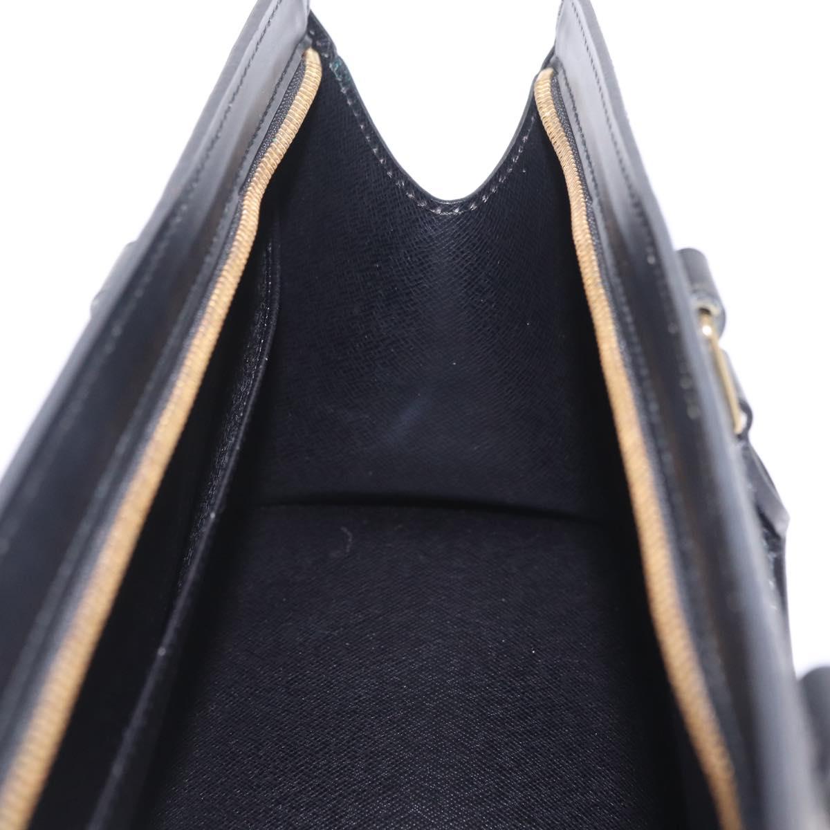 LOUIS VUITTON Epi Sac Tri Angle Hand Bag Black M52092 LV Auth ka7036