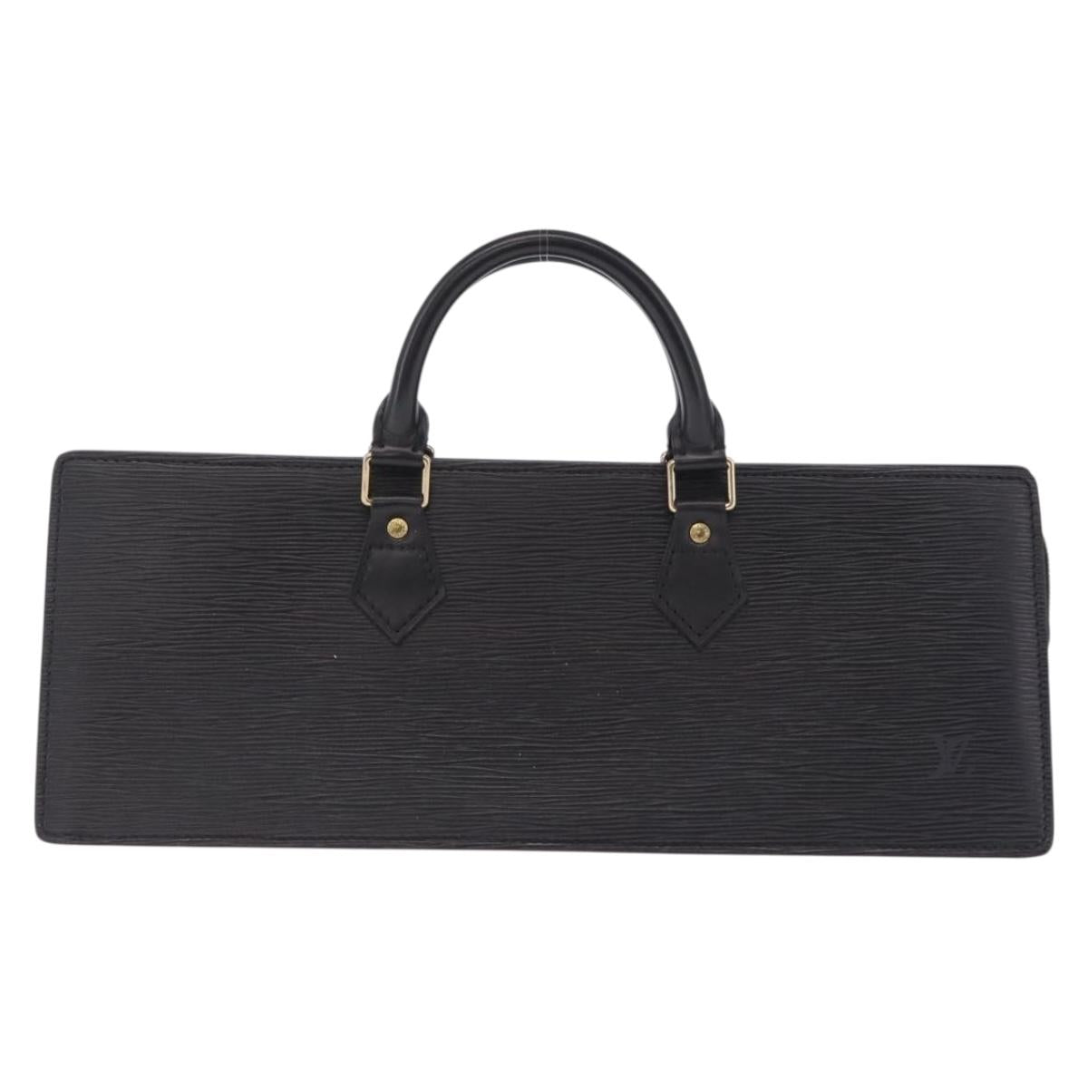LOUIS VUITTON Epi Sac Tri Angle Hand Bag Black M52092 LV Auth ka7036