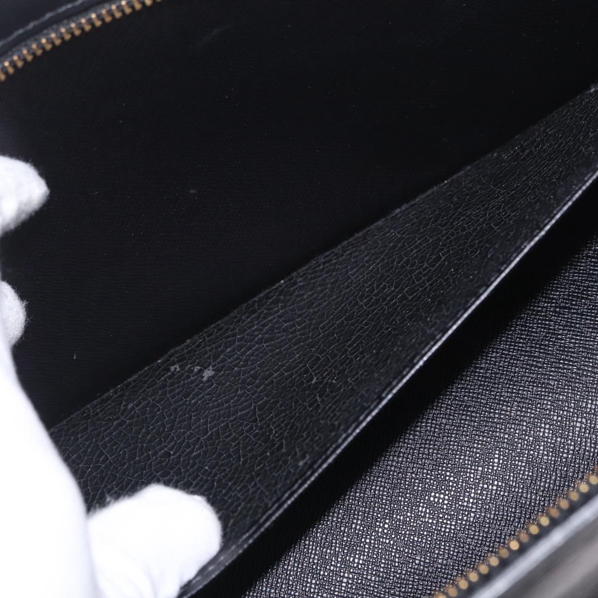 LOUIS VUITTON Epi Sac Tri Angle Hand Bag Black M52092 LV Auth ka7036