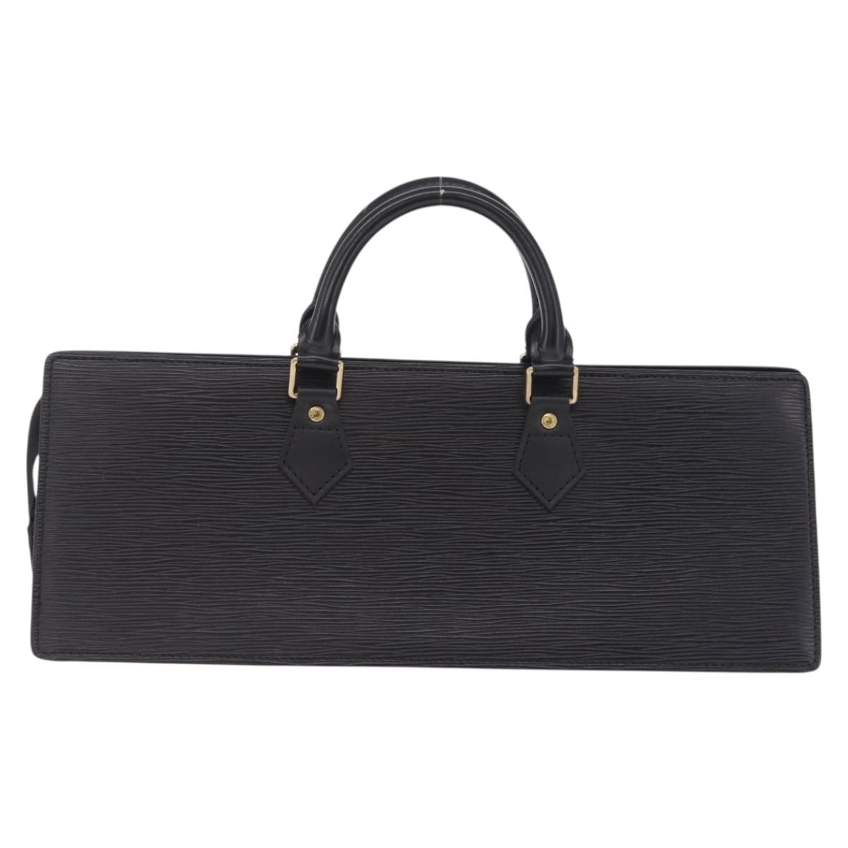 LOUIS VUITTON Epi Sac Tri Angle Hand Bag Black M52092 LV Auth ka7036
