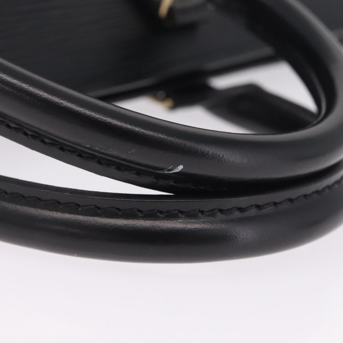 LOUIS VUITTON Epi Sac Tri Angle Hand Bag Black M52092 LV Auth ka7036