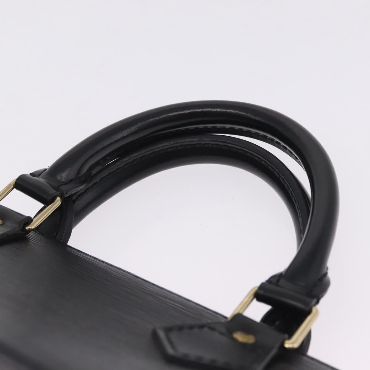 LOUIS VUITTON Epi Sac Tri Angle Hand Bag Black M52092 LV Auth ka7036