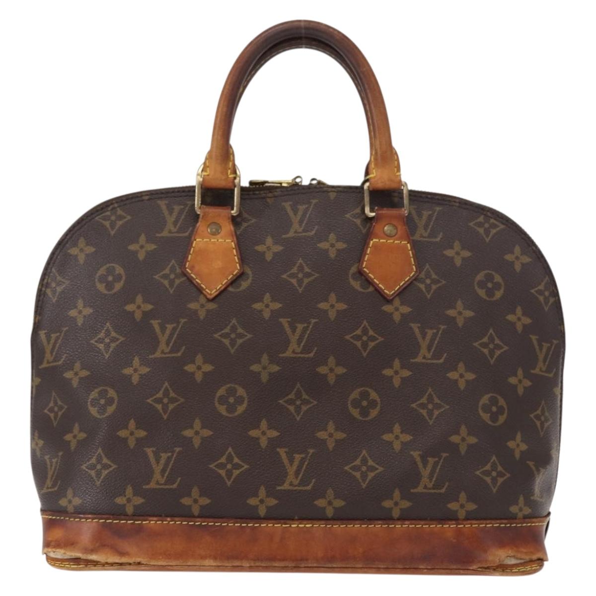 LOUIS VUITTON Monogram Alma Hand Bag M51130 LV Auth ka708