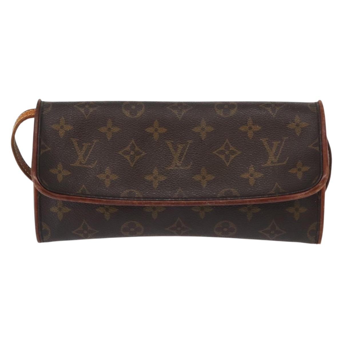 LOUIS VUITTON Monogram Pochette Twin GM Shoulder Bag M51852 LV Auth ka709