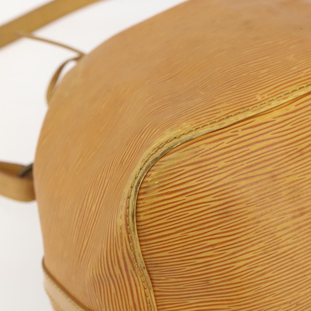 LOUIS VUITTON Epi Petit Noe Shoulder Bag Yellow M44109 LV Auth ka711