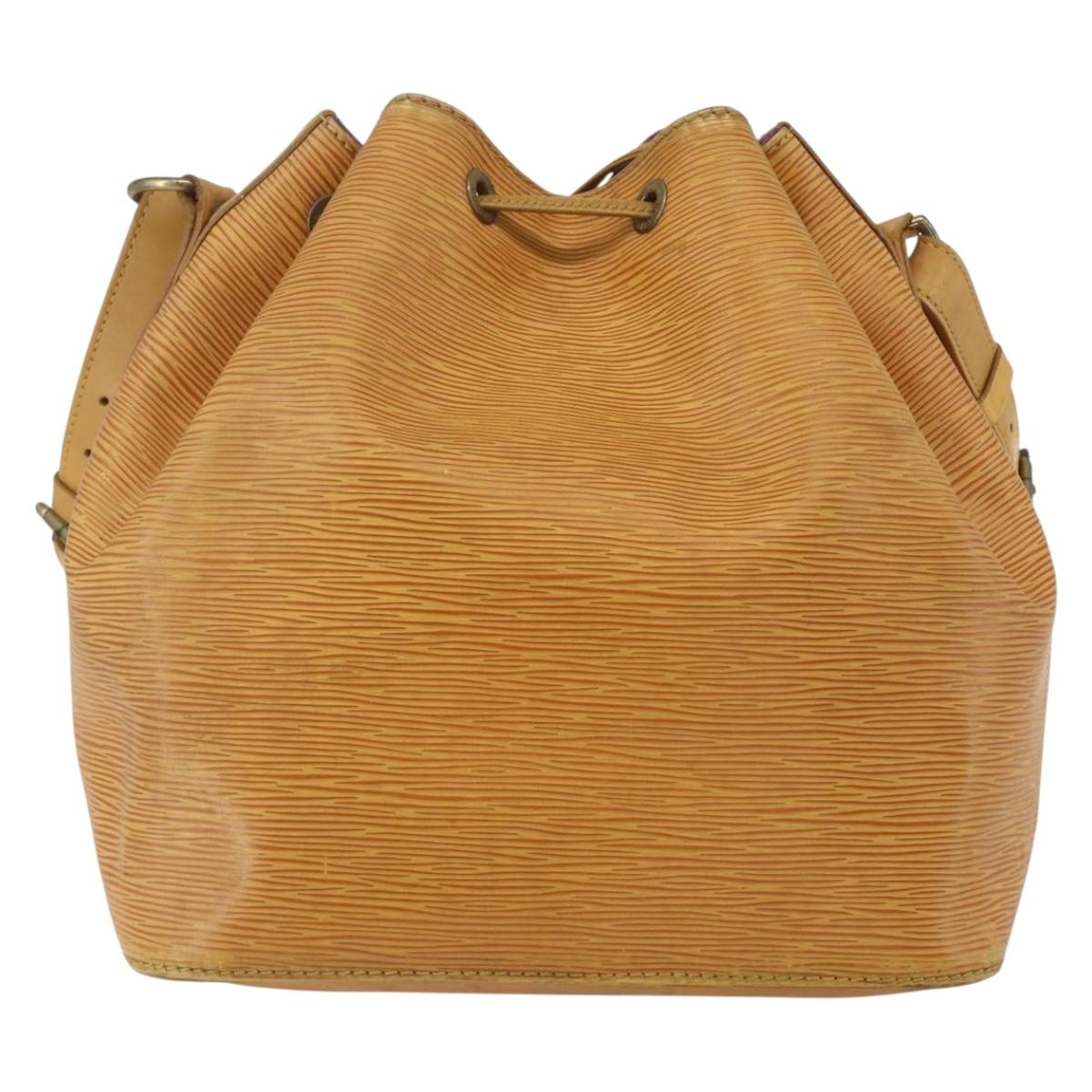 LOUIS VUITTON Epi Petit Noe Shoulder Bag Yellow M44109 LV Auth ka711