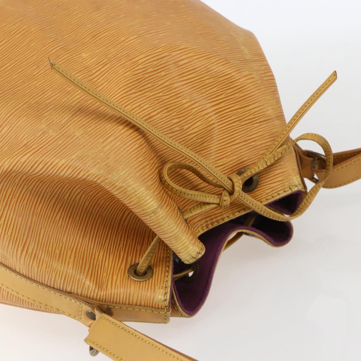 LOUIS VUITTON Epi Petit Noe Shoulder Bag Yellow M44109 LV Auth ka711