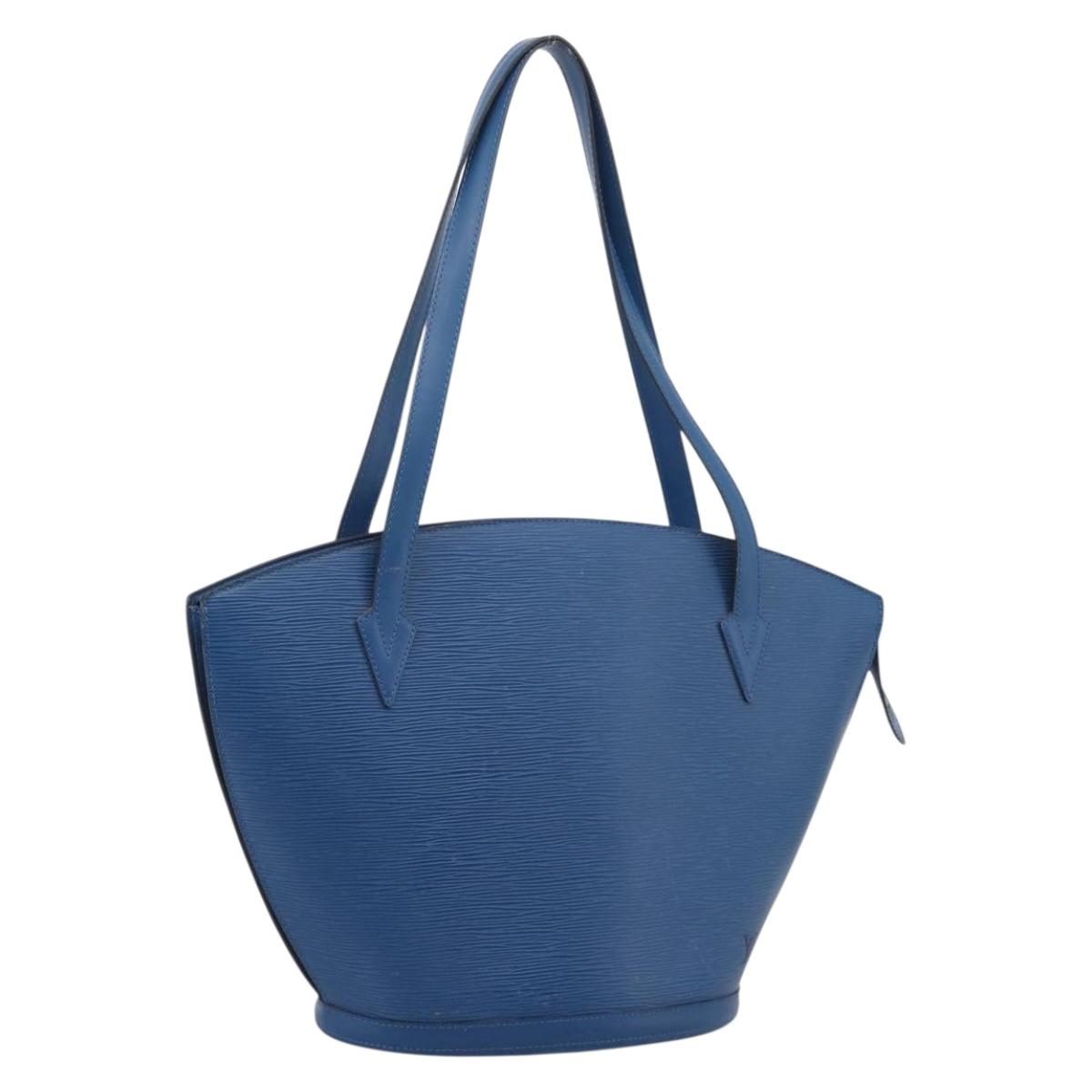 LOUIS VUITTON Epi Saint Jacques Shopping Shoulder Bag Blue M52275 LV Auth ka7138